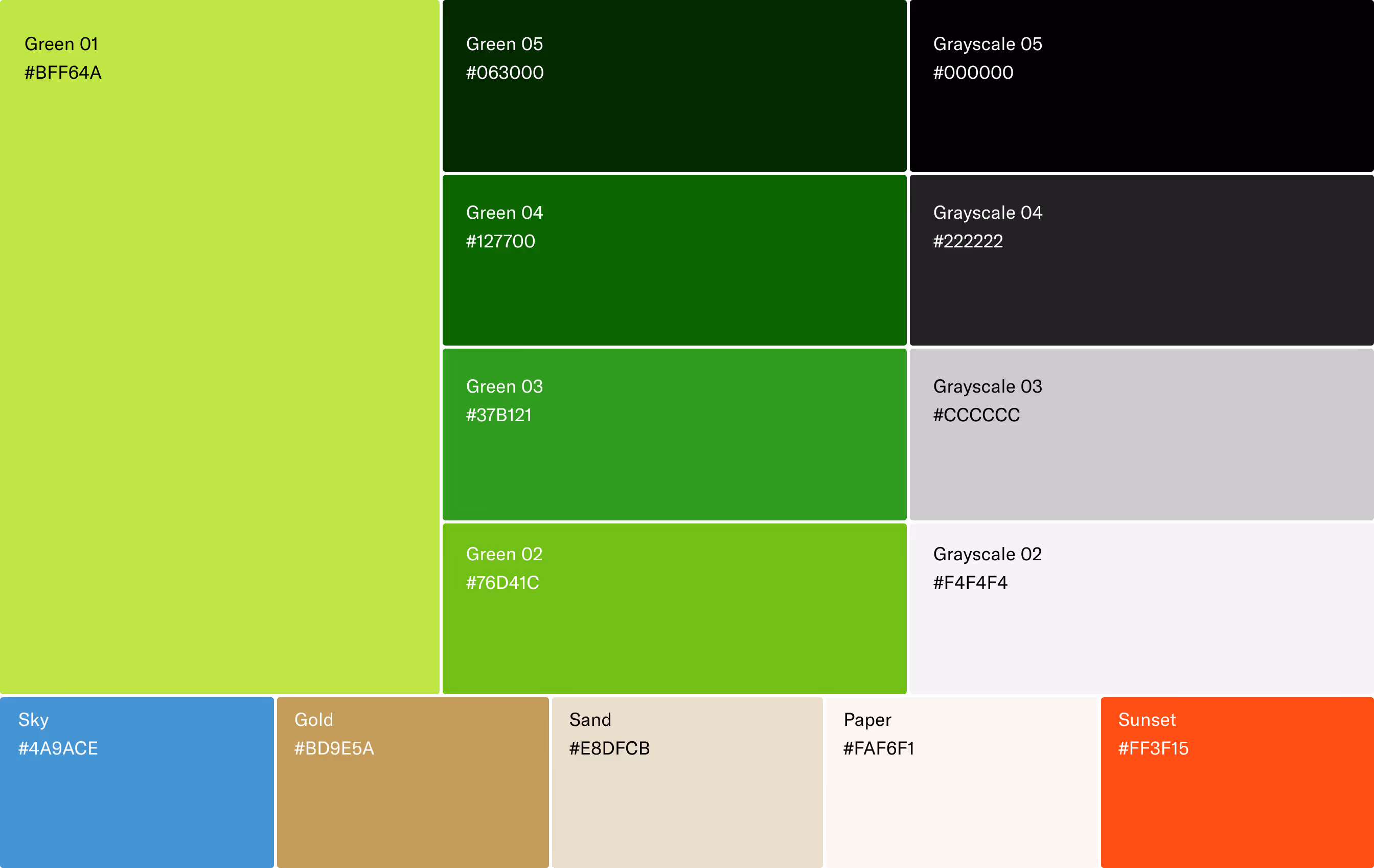 Fairgame brand colour palette