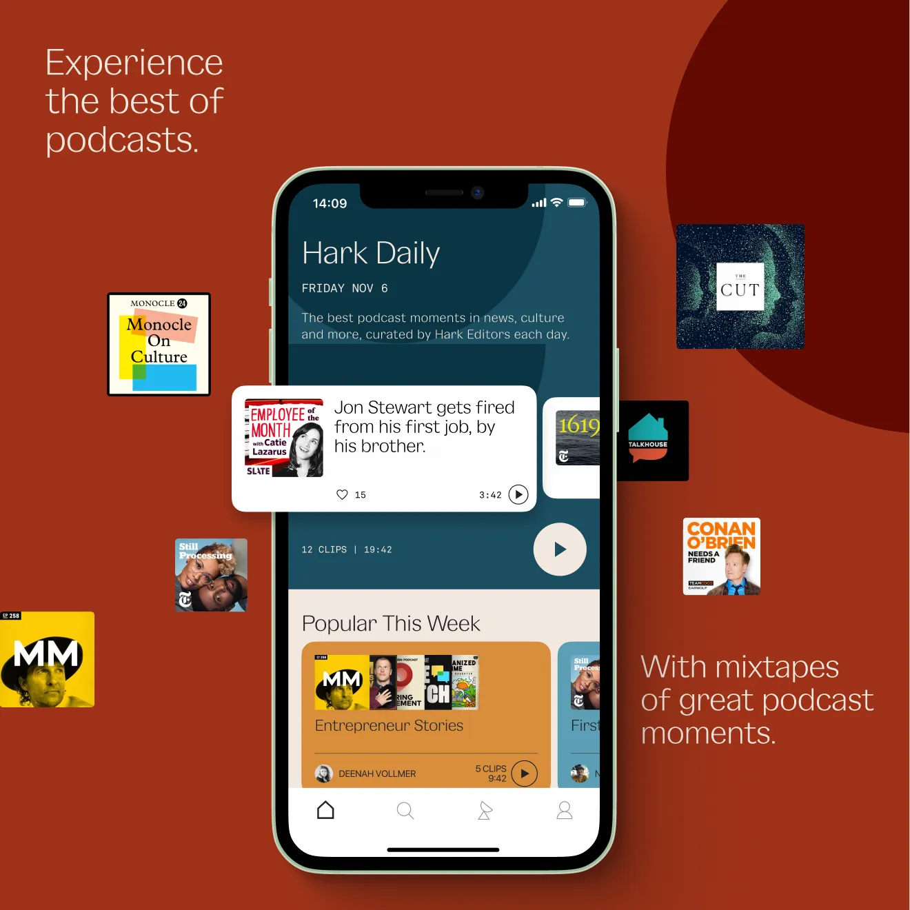 Hark app running on a phone