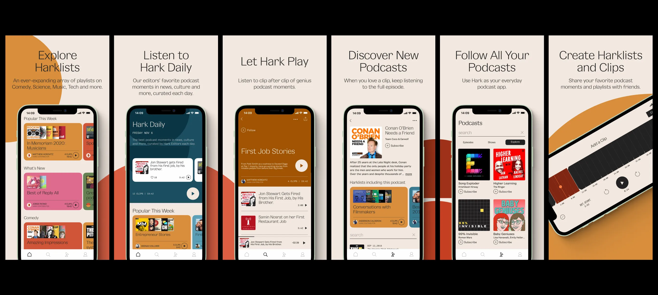 App Store listing screens highlighting Hark's features
