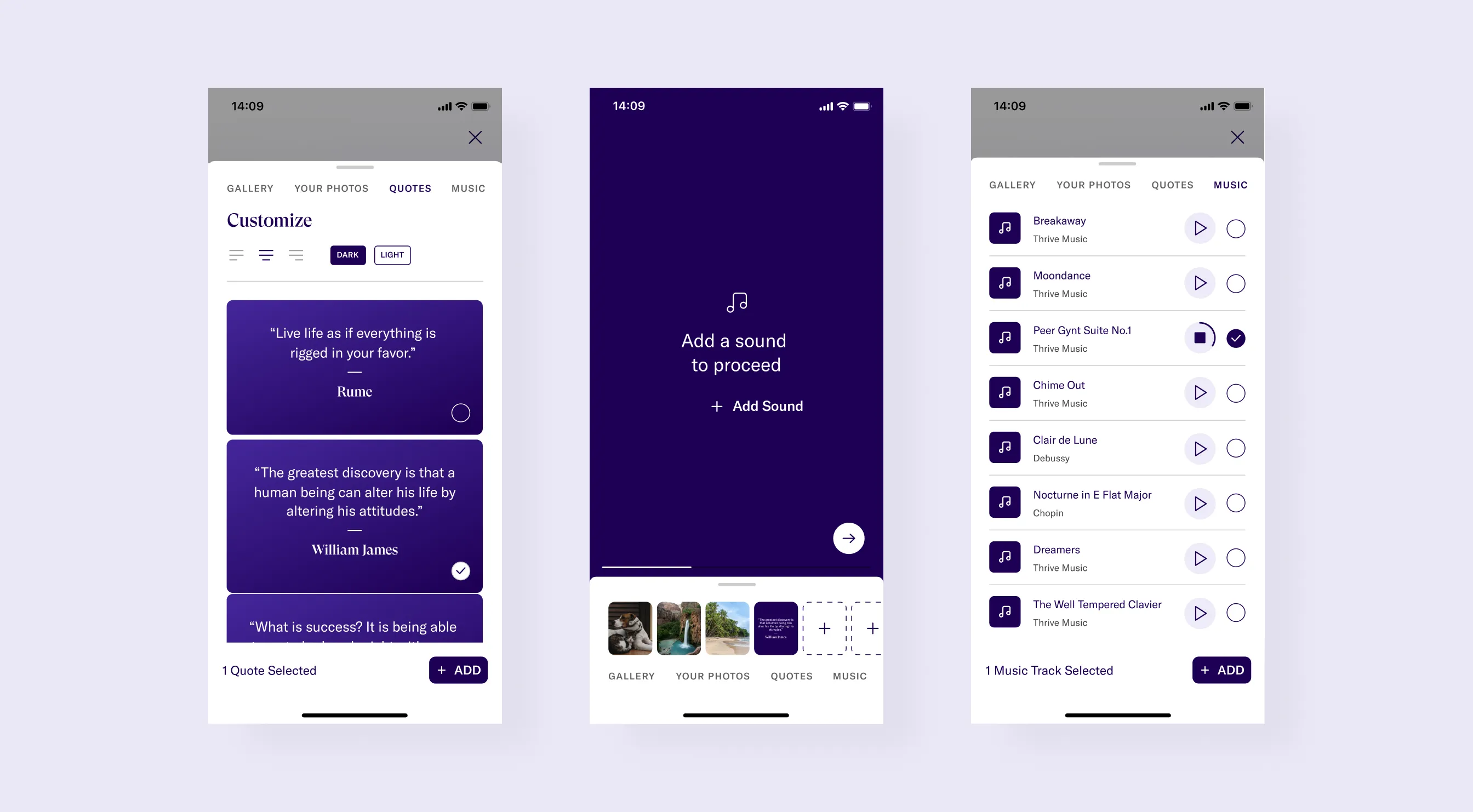 Thrive Reset playback